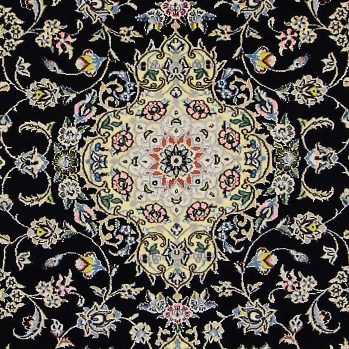 Dywan perski - Nain - Premium - 117 x 80 cm - ciemnoniebieski