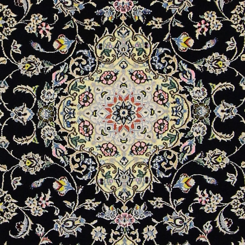 Dywan perski - Nain - Premium - 117 x 80 cm - ciemnoniebieski