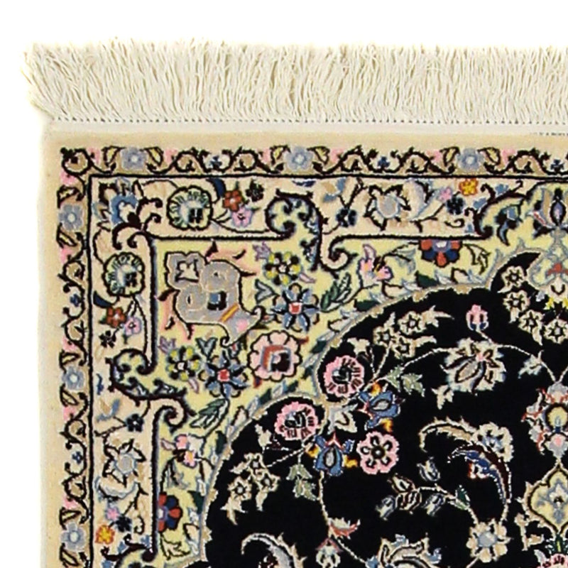 Dywan perski - Nain - Premium - 117 x 80 cm - ciemnoniebieski