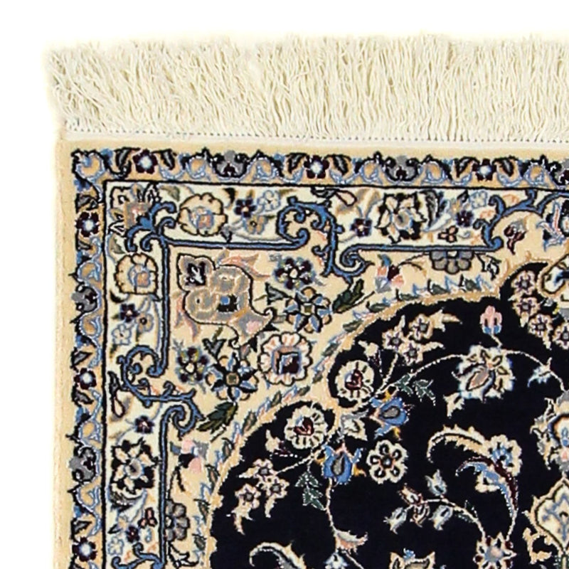 Dywan perski - Nain - Premium - 123 x 83 cm - ciemnoniebieski