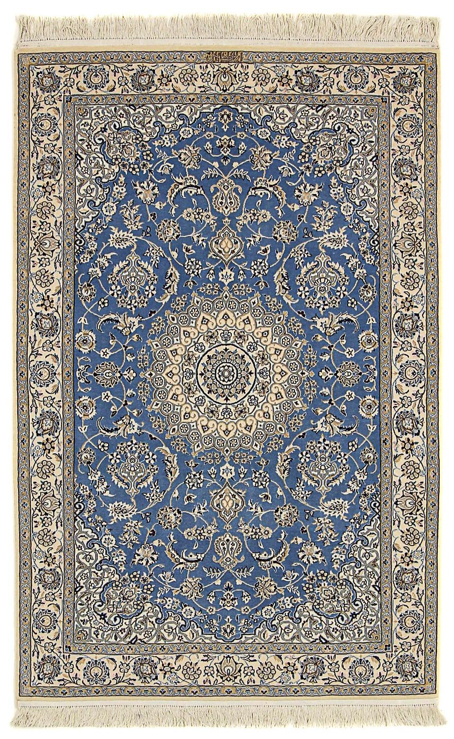 Dywan perski - Nain - Premium - 167 x 107 cm - niebieski