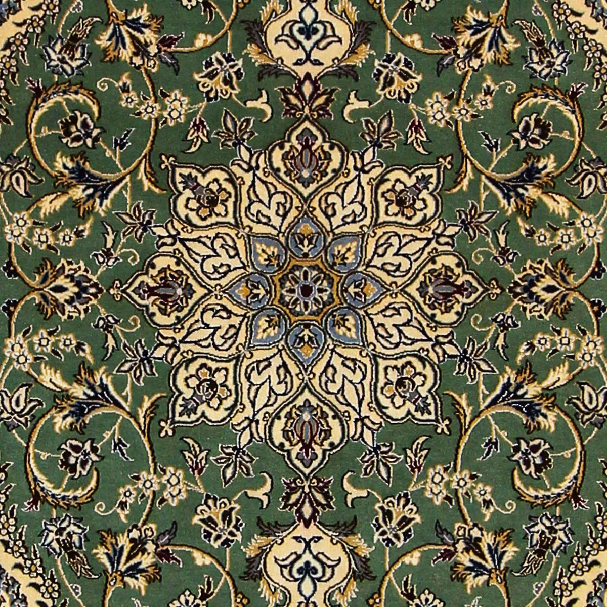 Dywan perski - Nain - Premium - 155 x 100 cm - ciemna zieleń