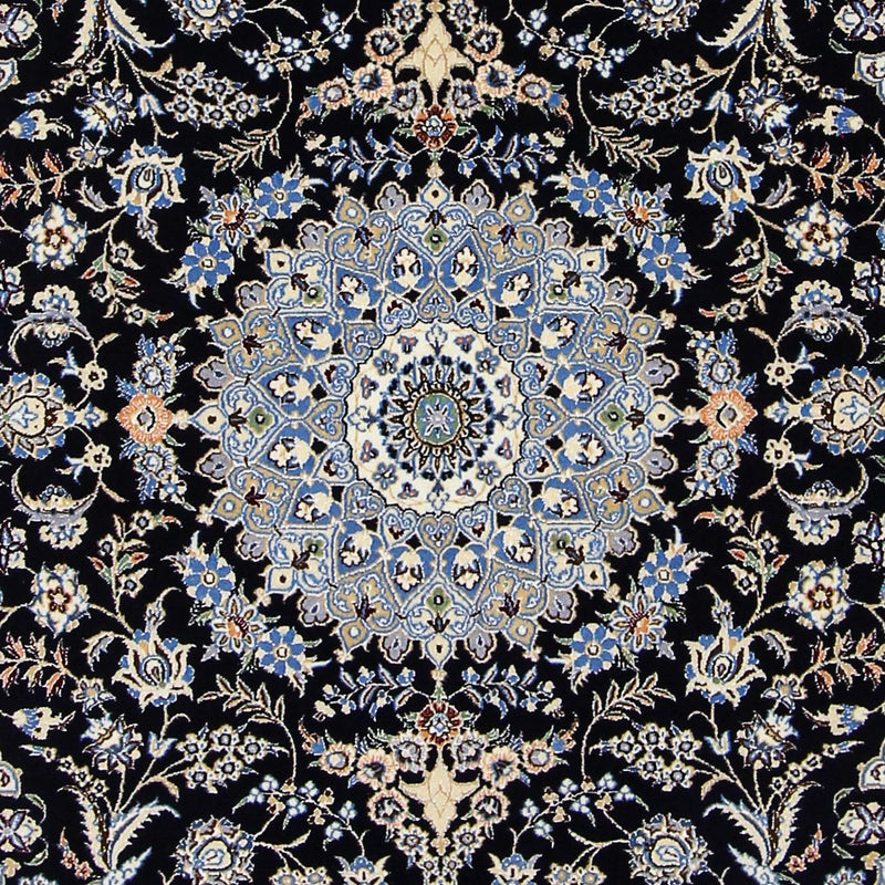 Dywan perski - Nain - Premium - 200 x 130 cm - ciemnoniebieski