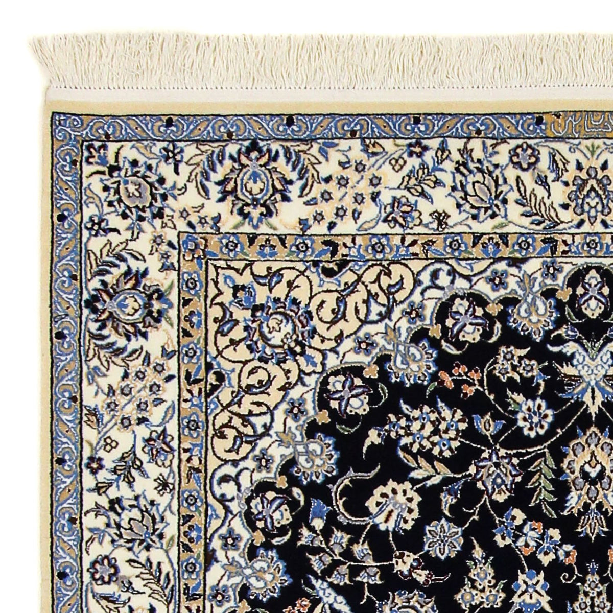 Dywan perski - Nain - Premium - 200 x 130 cm - ciemnoniebieski