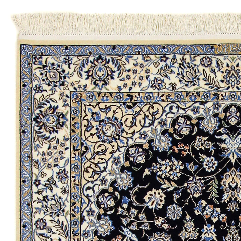 Dywan perski - Nain - Premium - 200 x 130 cm - ciemnoniebieski