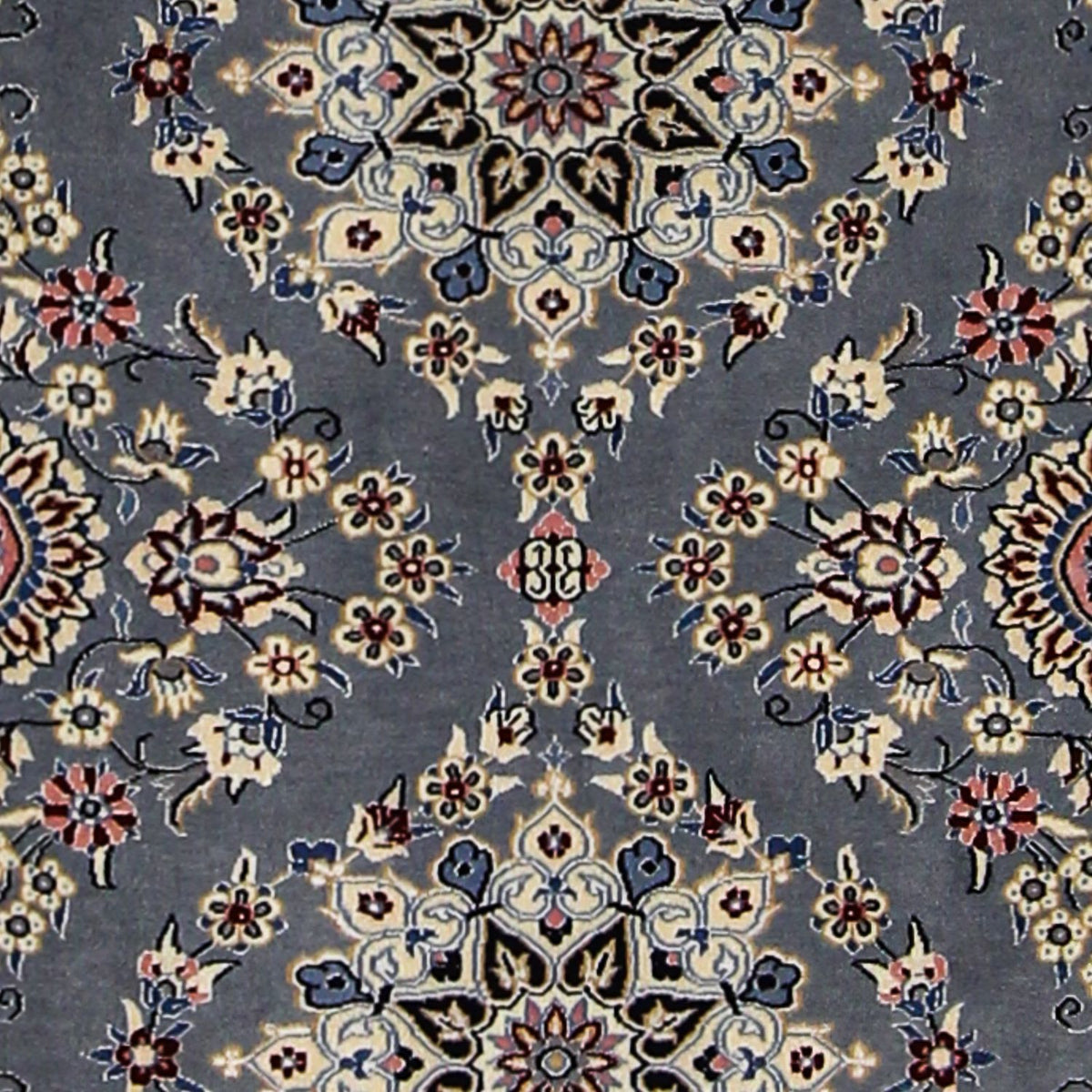 Dywan perski - Nain - Premium - 107 x 76 cm - szary