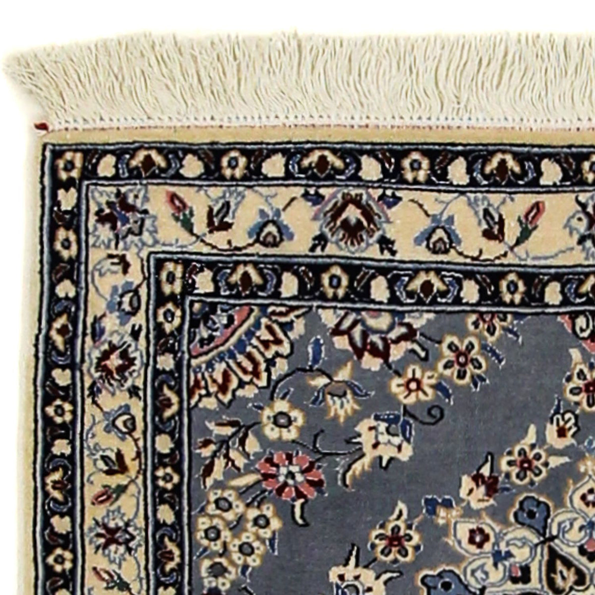 Dywan perski - Nain - Premium - 107 x 76 cm - szary