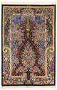 Jedwabny dywan - Ghom Silk - Premium - 197 x 128 cm - ciemnoniebieski