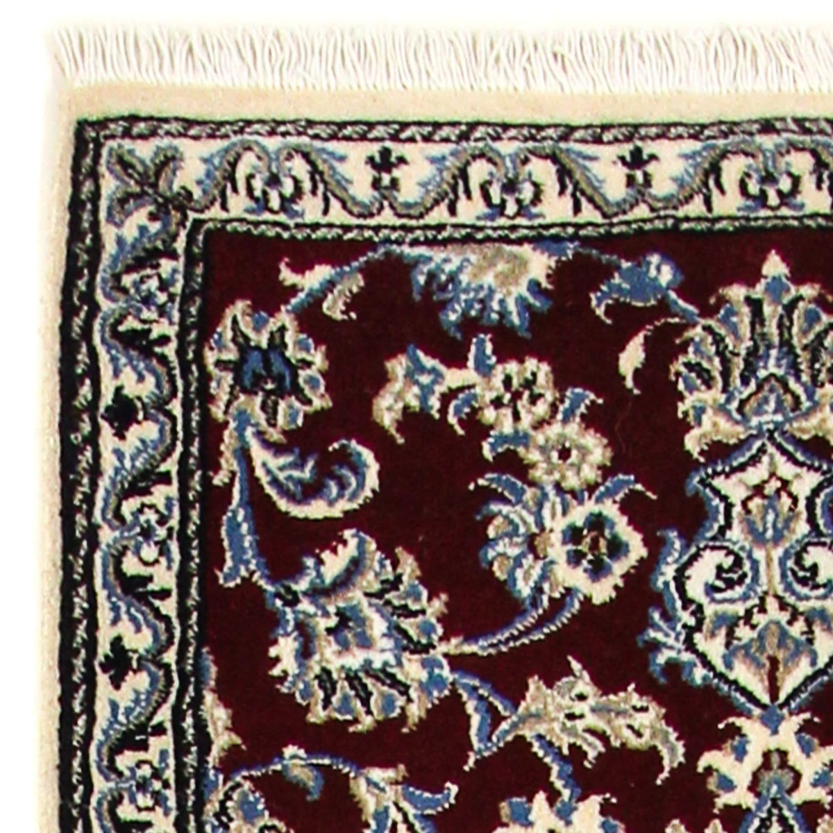 Biegacz Dywan perski - Nain - 286 x 78 cm - ciemna czerwień