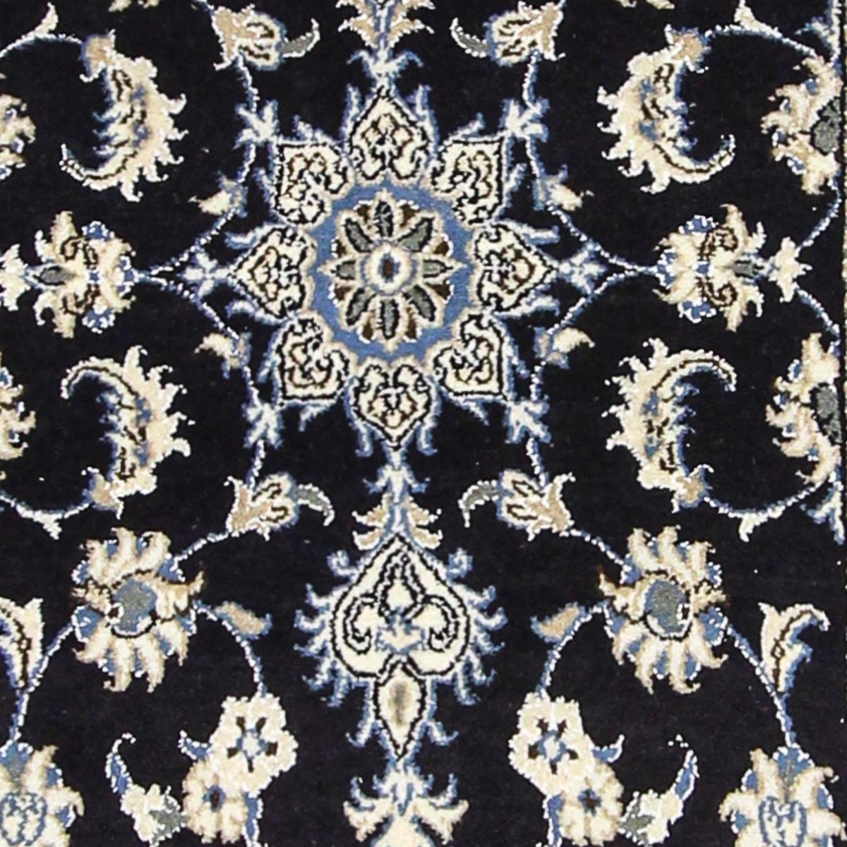 Biegacz Dywan perski - Nain - 297 x 76 cm - ciemnoniebieski