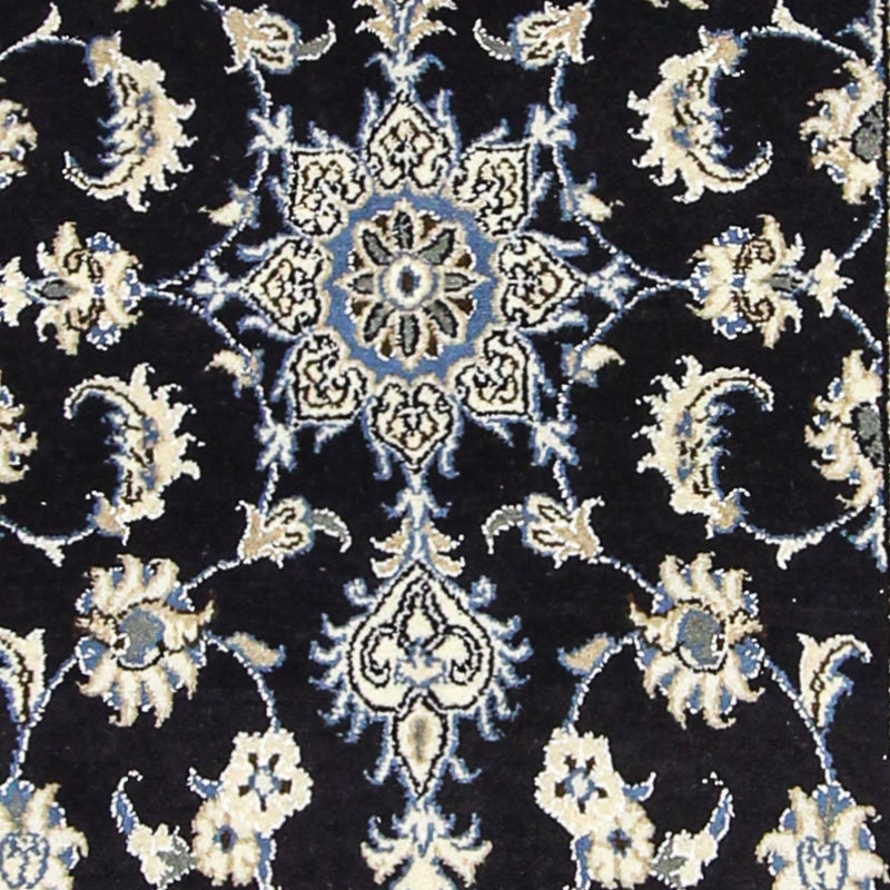 Biegacz Dywan perski - Nain - 297 x 76 cm - ciemnoniebieski