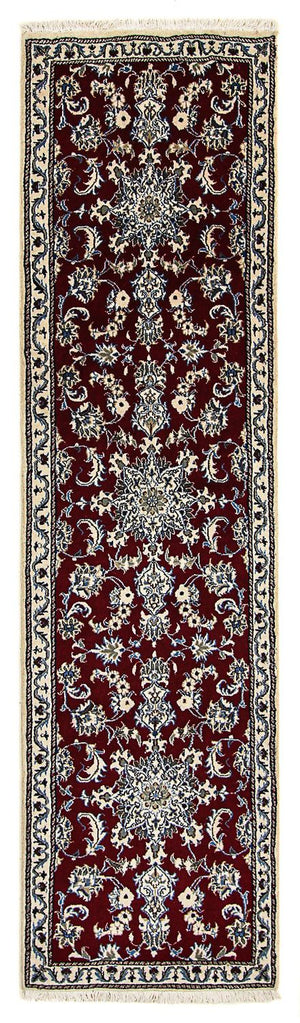 Biegacz Dywan perski - Nain - 283 x 78 cm - ciemna czerwień