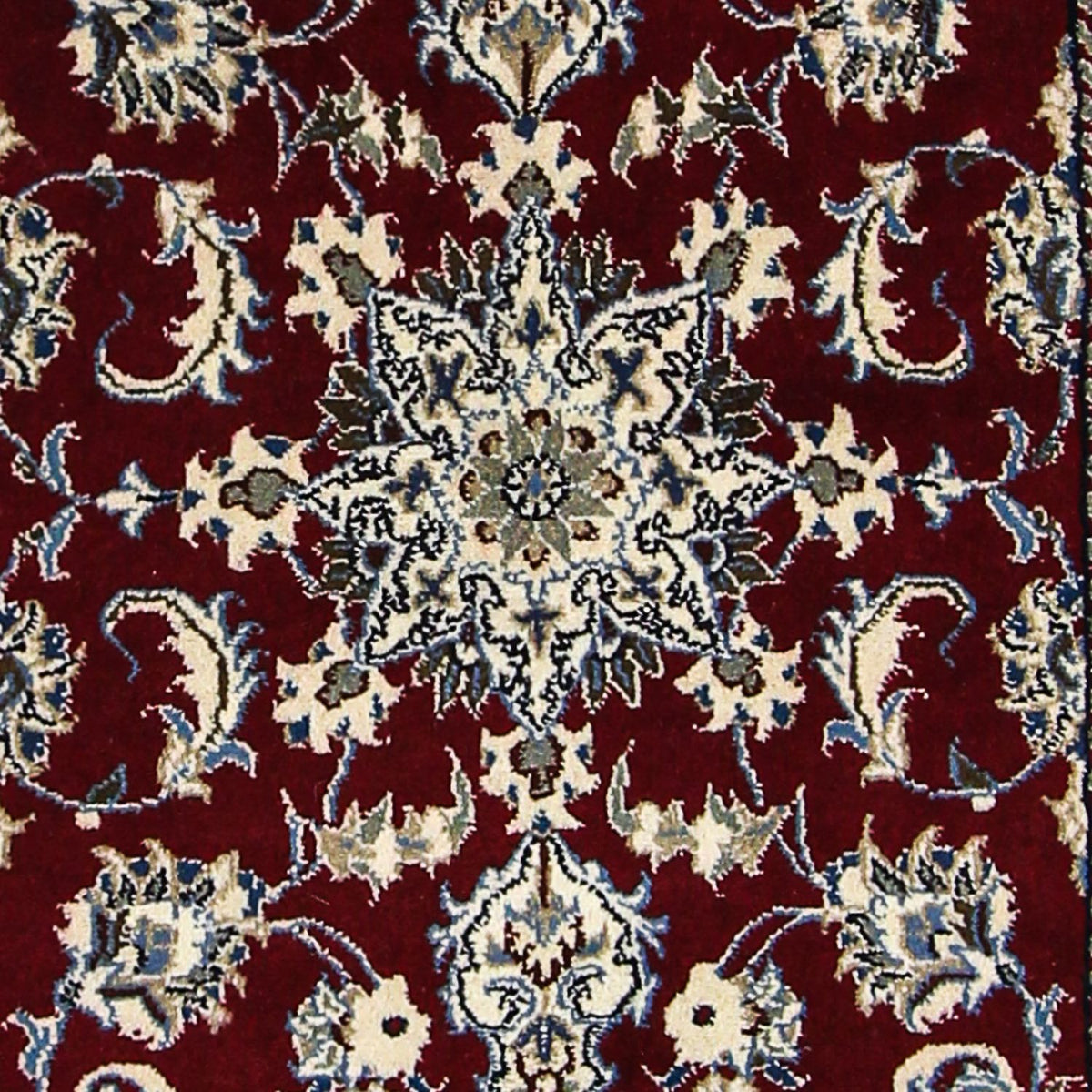 Biegacz Dywan perski - Nain - 283 x 78 cm - ciemna czerwień