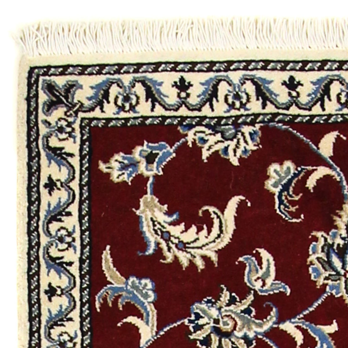 Biegacz Dywan perski - Nain - 197 x 80 cm - ciemna czerwień