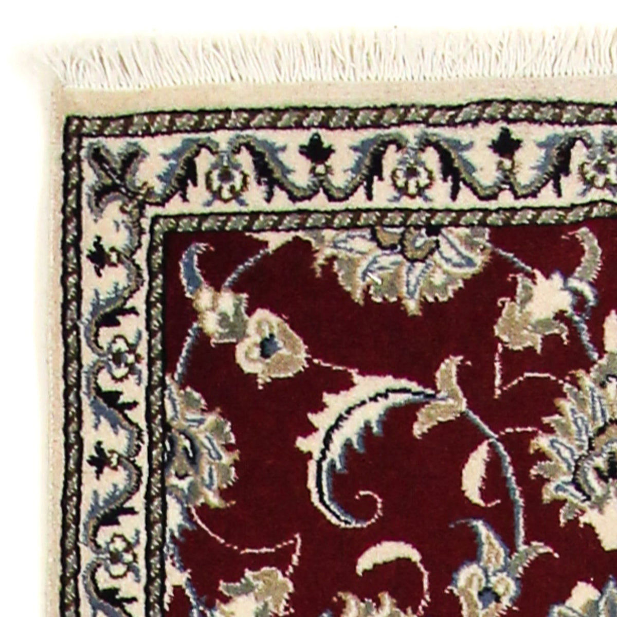 Biegacz Dywan perski - Nain - 256 x 77 cm - ciemna czerwień