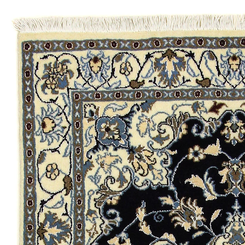 Dywan perski - Nain - 198 x 119 cm - ciemnoniebieski