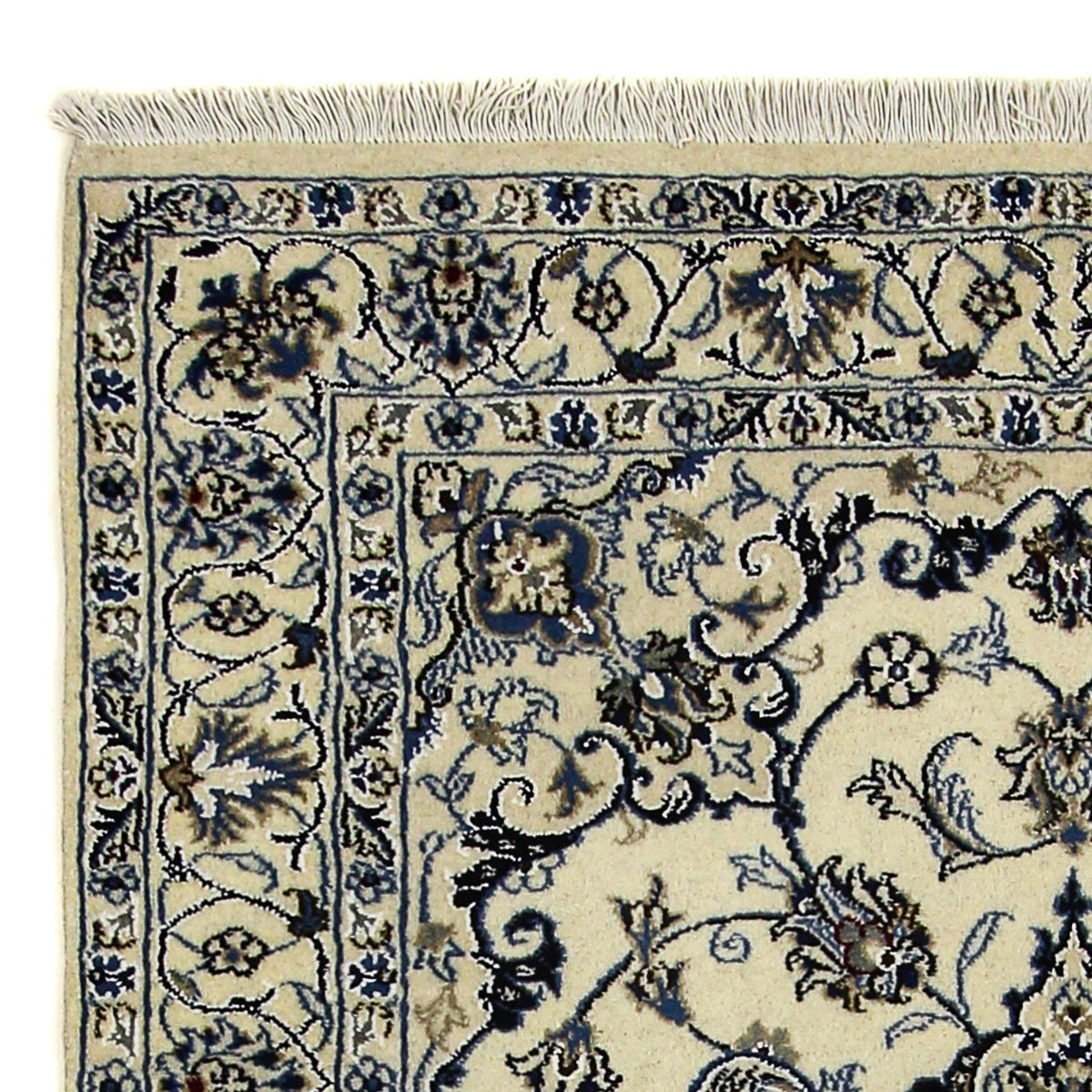 Dywan perski - Nain - 201 x 125 cm - beżowy