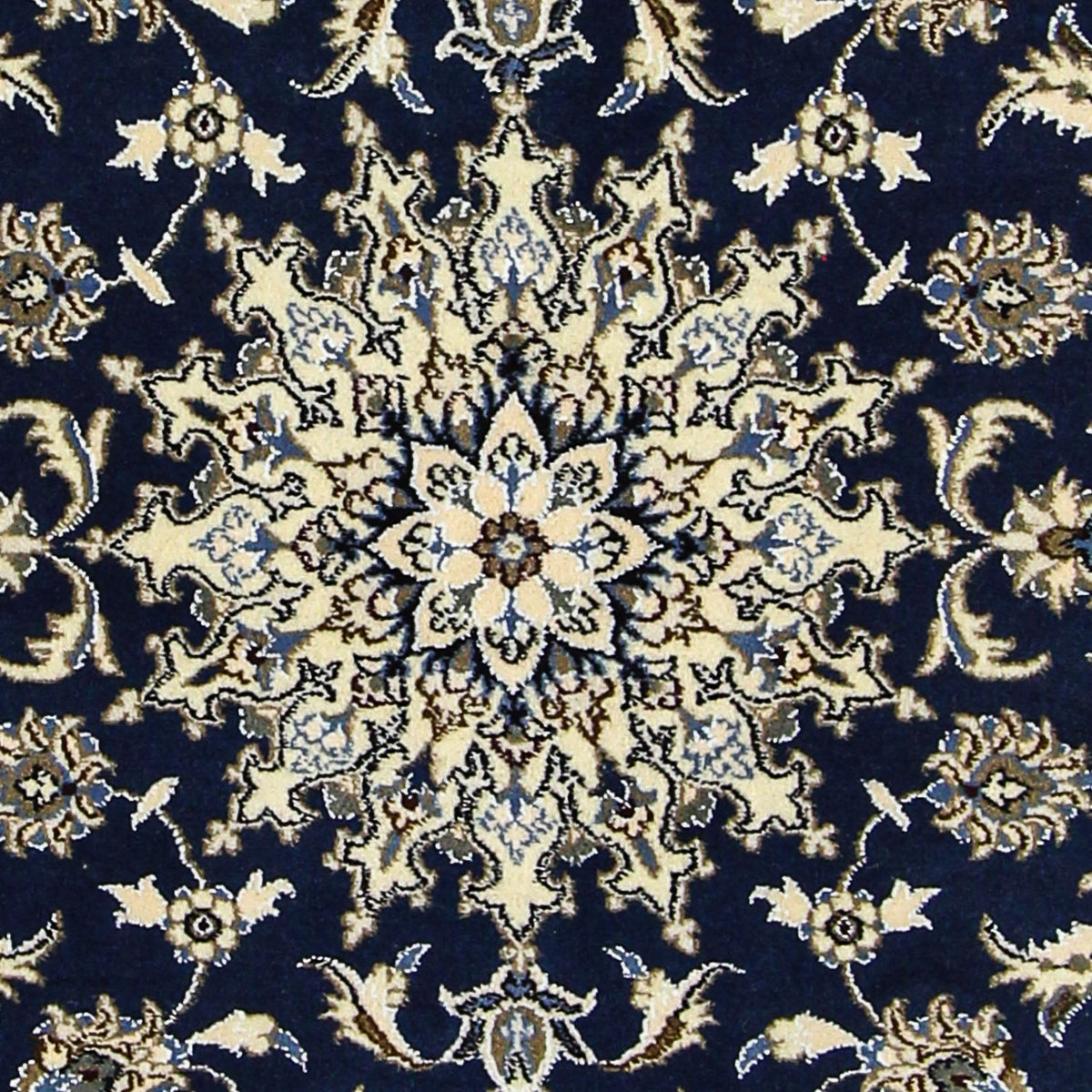 Dywan perski - Nain - 203 x 120 cm - ciemnoniebieski