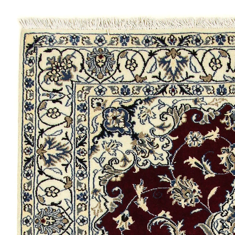 Dywan perski - Nain - 198 x 122 cm - ciemna czerwień