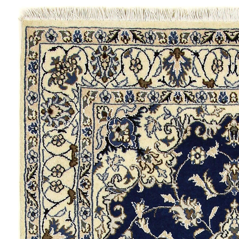 Dywan perski - Nain - 202 x 115 cm - ciemnoniebieski