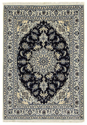 Dywan perski - Nain - 205 x 143 cm - ciemnoniebieski