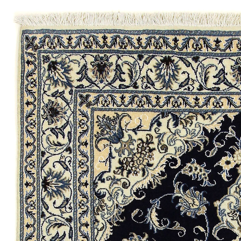 Dywan perski - Nain - 205 x 143 cm - ciemnoniebieski