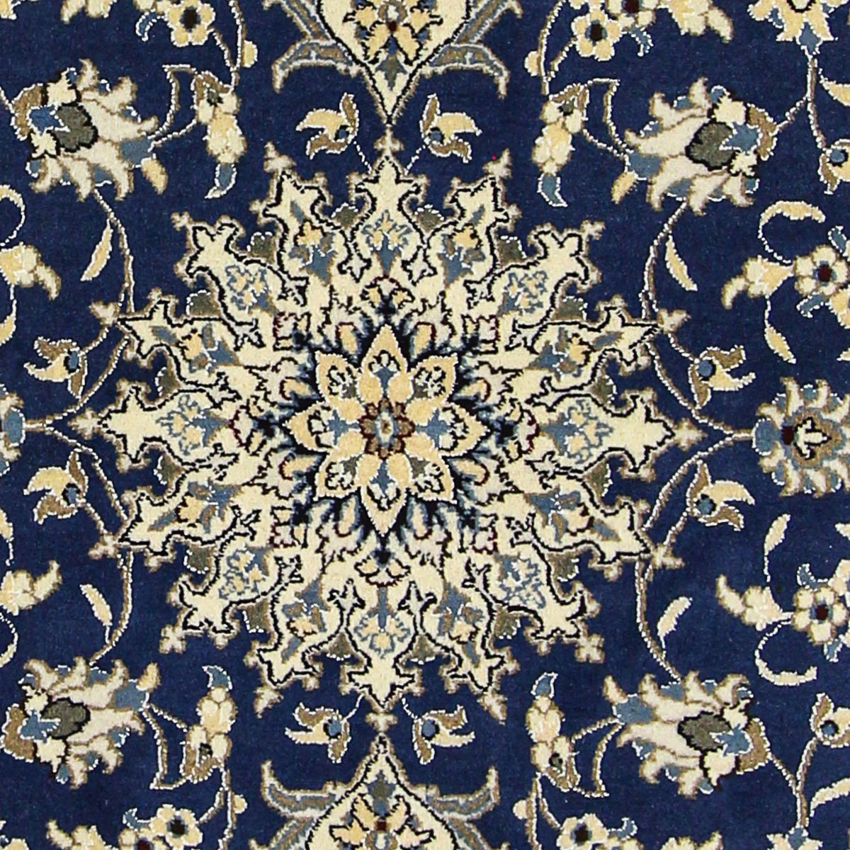 Dywan perski - Nain - 196 x 145 cm - ciemnoniebieski