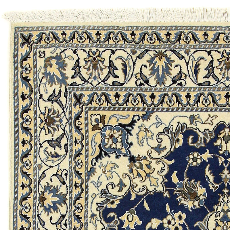 Dywan perski - Nain - 196 x 145 cm - ciemnoniebieski