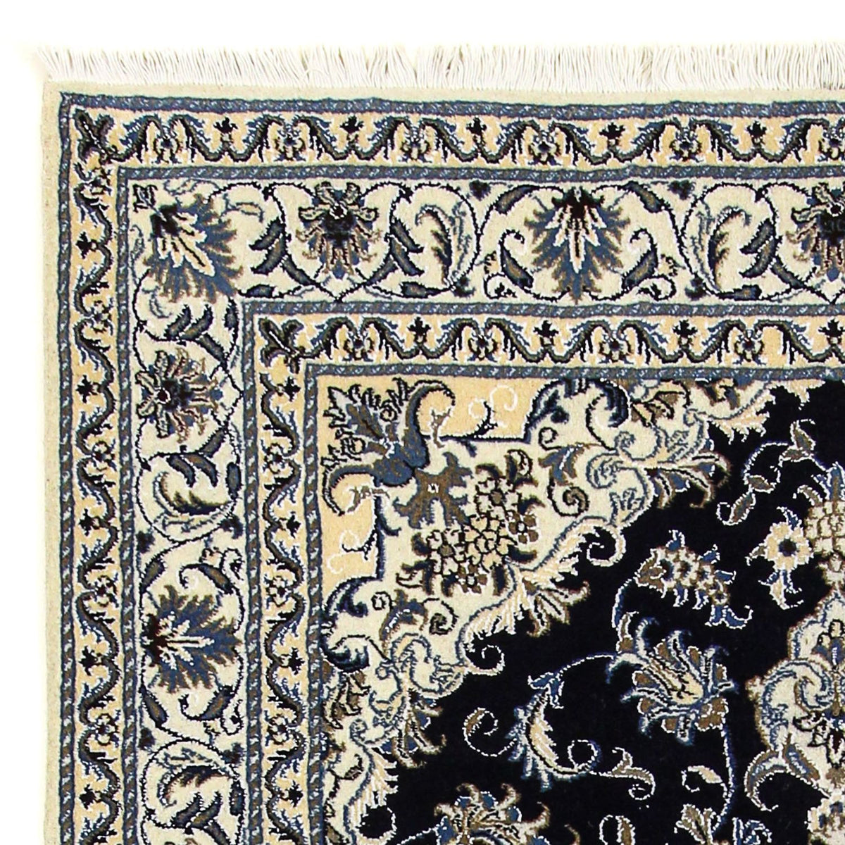 Dywan perski - Nain - 206 x 147 cm - ciemnoniebieski