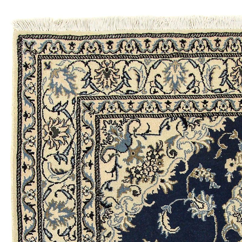 Dywan perski - Nain - 206 x 153 cm - ciemnoniebieski