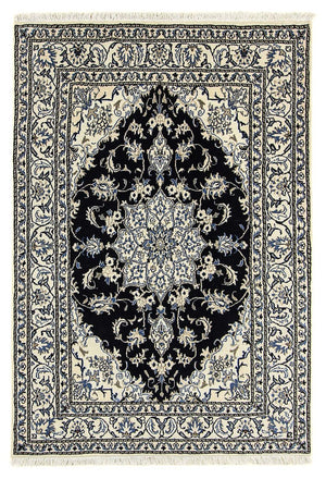 Dywan perski - Nain - 203 x 143 cm - ciemnoniebieski