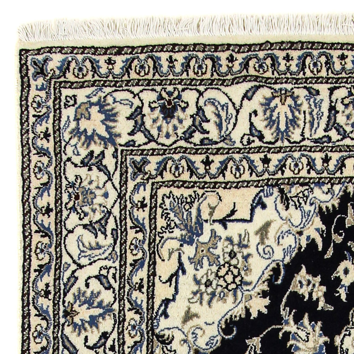 Dywan perski - Nain - 203 x 143 cm - ciemnoniebieski