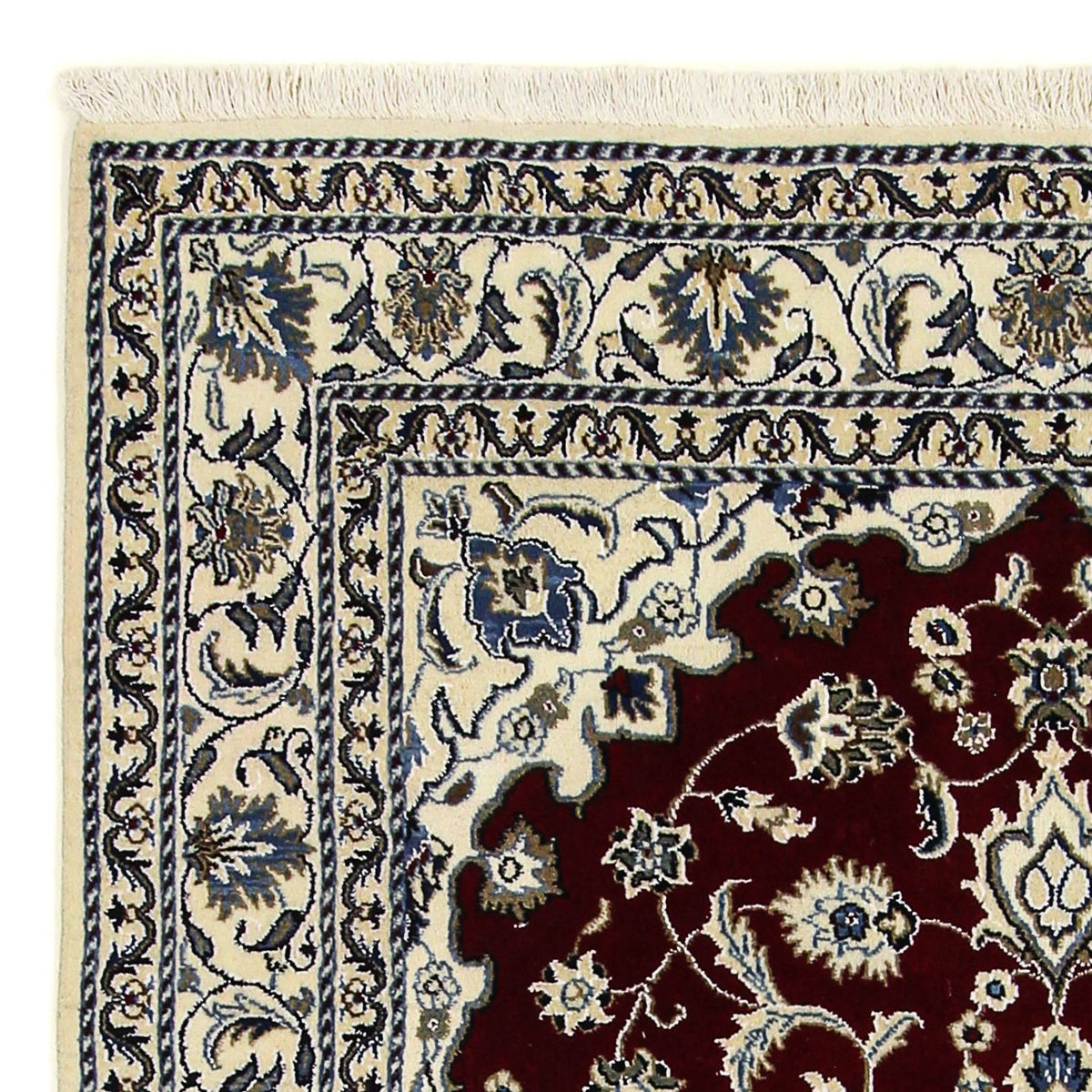 Dywan perski - Nain - 191 x 150 cm - ciemna czerwień