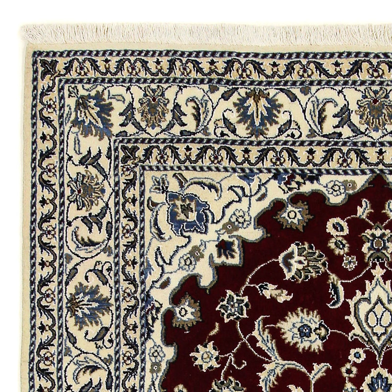 Dywan perski - Nain - 191 x 150 cm - ciemna czerwień