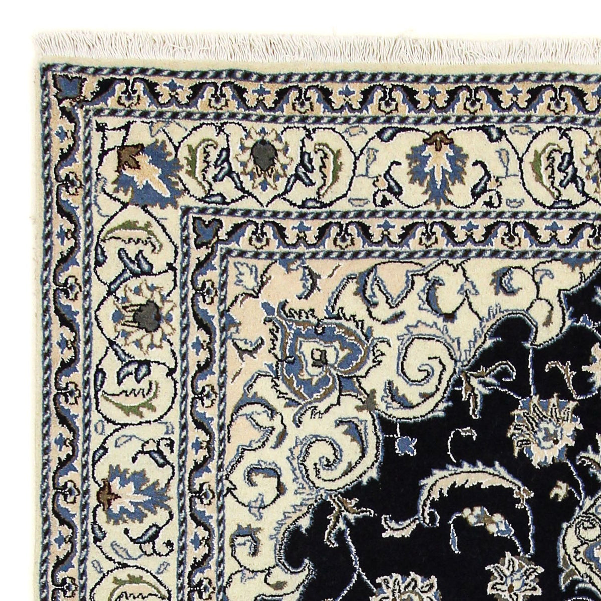 Dywan perski - Nain - 226 x 167 cm - ciemnoniebieski