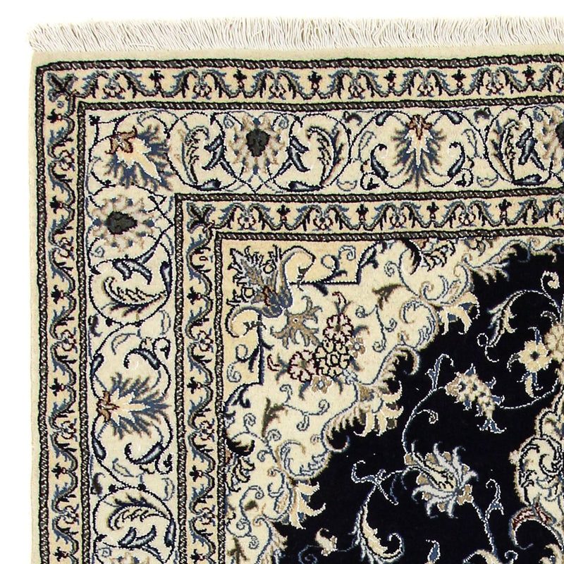 Dywan perski - Nain - 242 x 166 cm - ciemnoniebieski