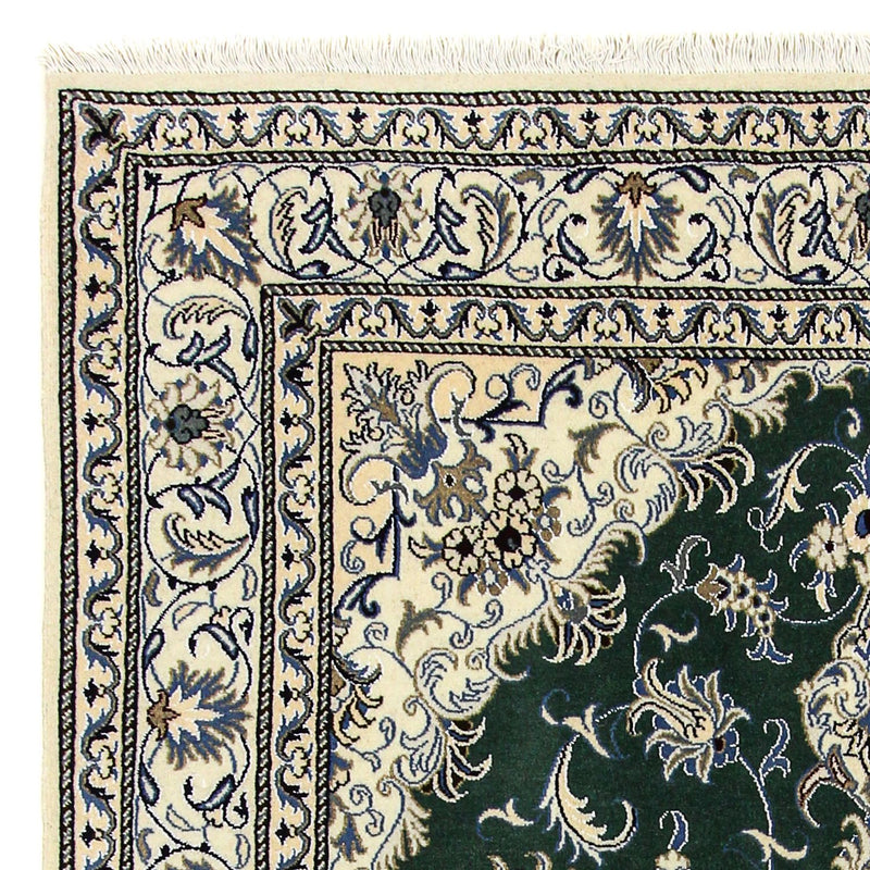 Dywan perski - Nain - 245 x 170 cm - ciemna zieleń