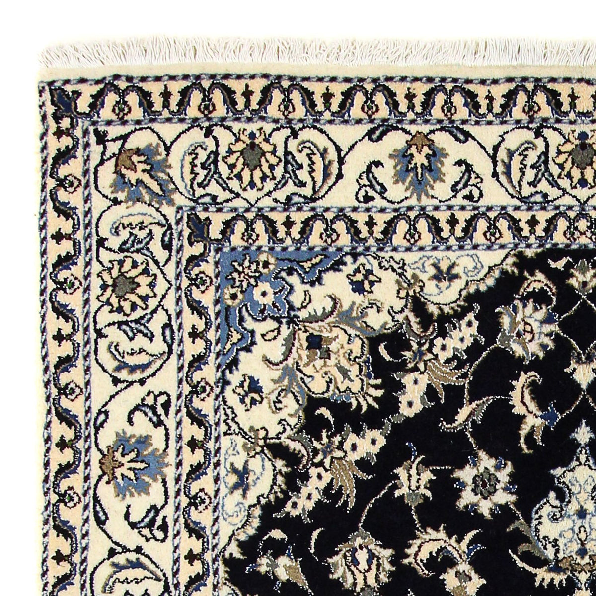 Dywan perski - Nain - 234 x 168 cm - ciemnoniebieski