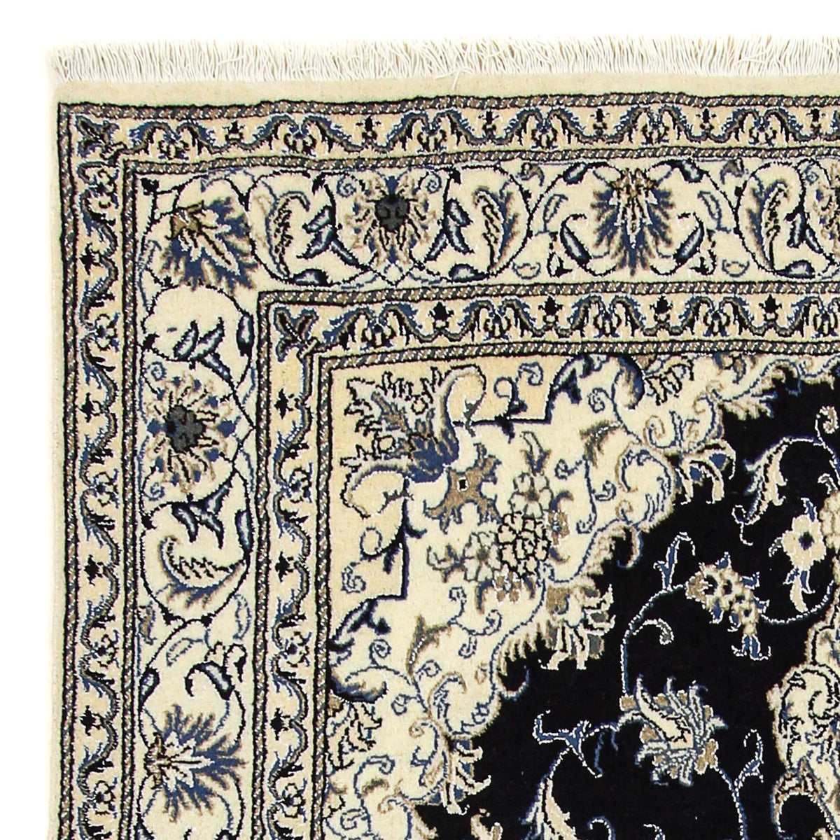 Dywan perski - Nain - 240 x 166 cm - ciemnoniebieski