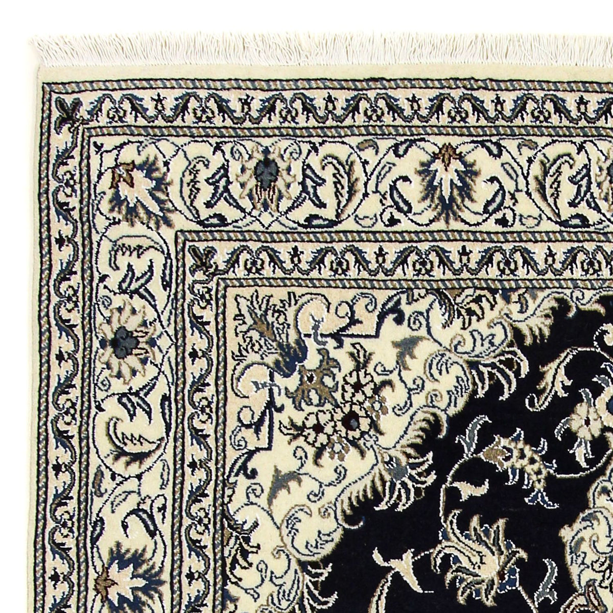 Dywan perski - Nain - 238 x 166 cm - ciemnoniebieski