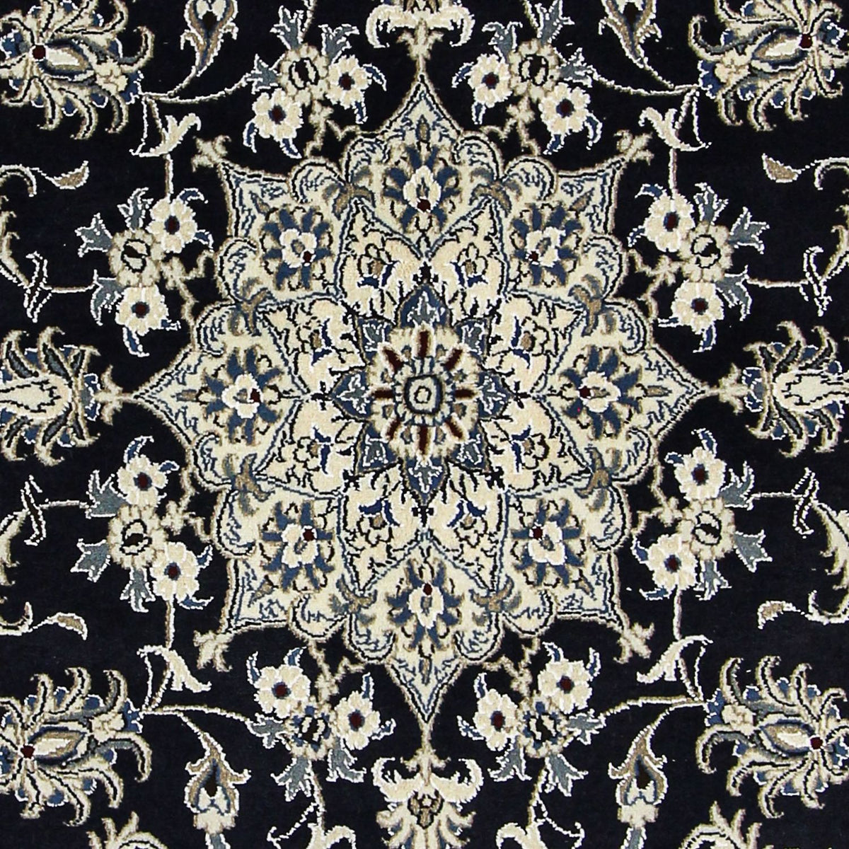 Dywan perski - Nain - 246 x 164 cm - ciemnoniebieski