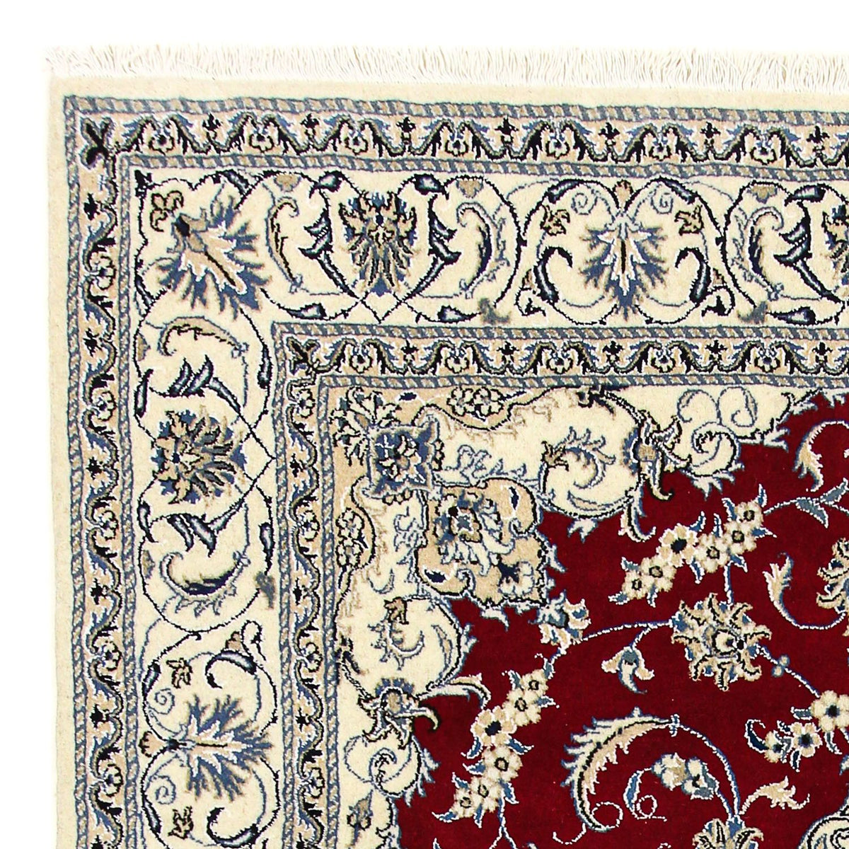 Dywan perski - Nain - 295 x 193 cm - ciemna czerwień