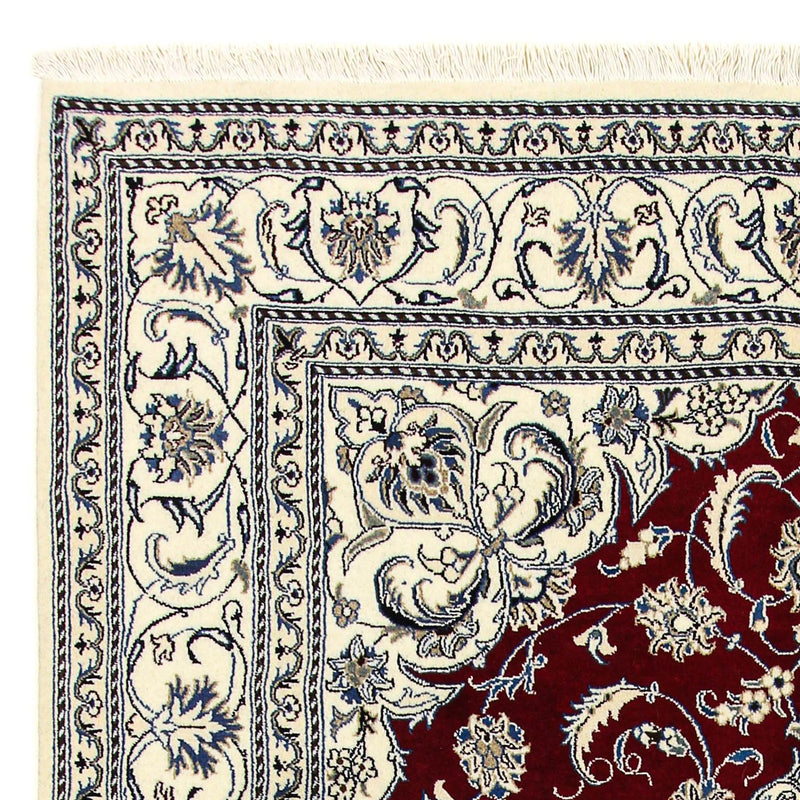 Dywan perski - Nain - 297 x 200 cm - ciemna czerwień