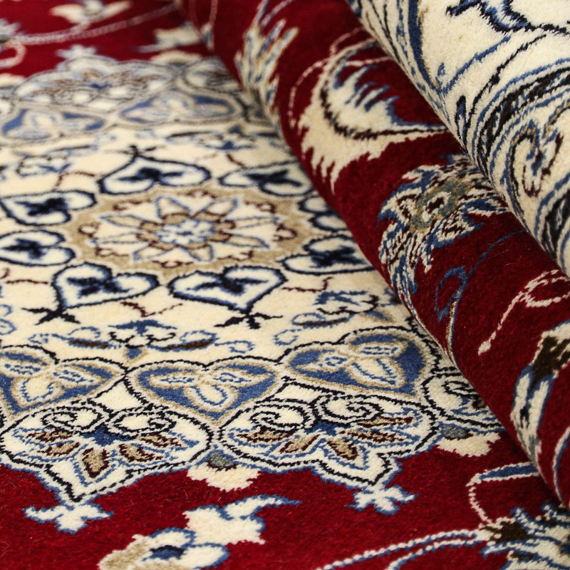 Dywan perski - Nain - 297 x 200 cm - ciemna czerwień