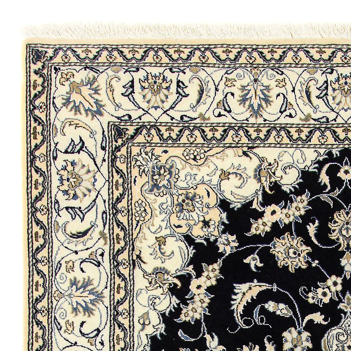 Dywan perski - Nain - 292 x 196 cm - ciemnoniebieski