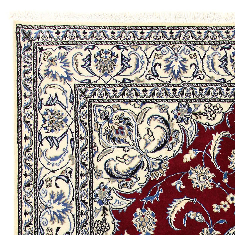 Dywan perski - Nain - 295 x 194 cm - ciemna czerwień