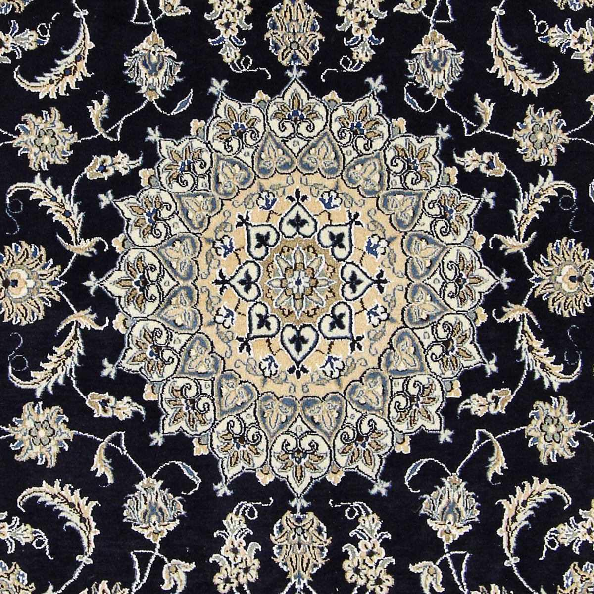 Dywan perski - Nain - 305 x 193 cm - ciemnoniebieski