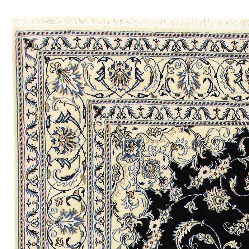 Dywan perski - Nain - 296 x 197 cm - ciemnoniebieski