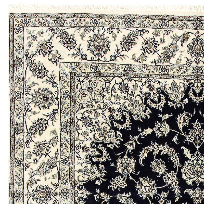 Dywan perski - Nain - 343 x 251 cm - ciemnoniebieski