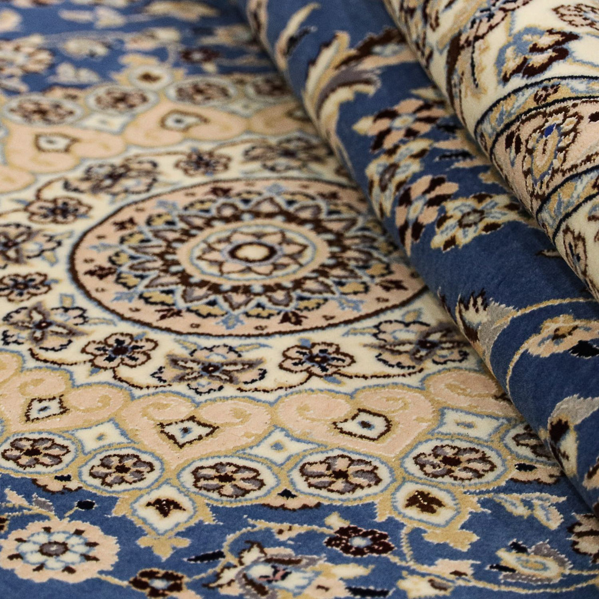 Dywan perski - Nain - Premium - 239 x 149 cm - niebieski